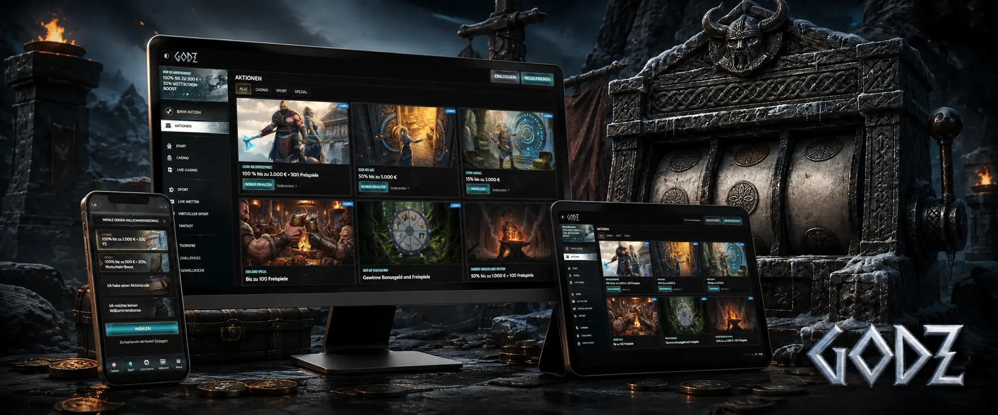 Mobiles Browsererlebnis bei Godz Casino