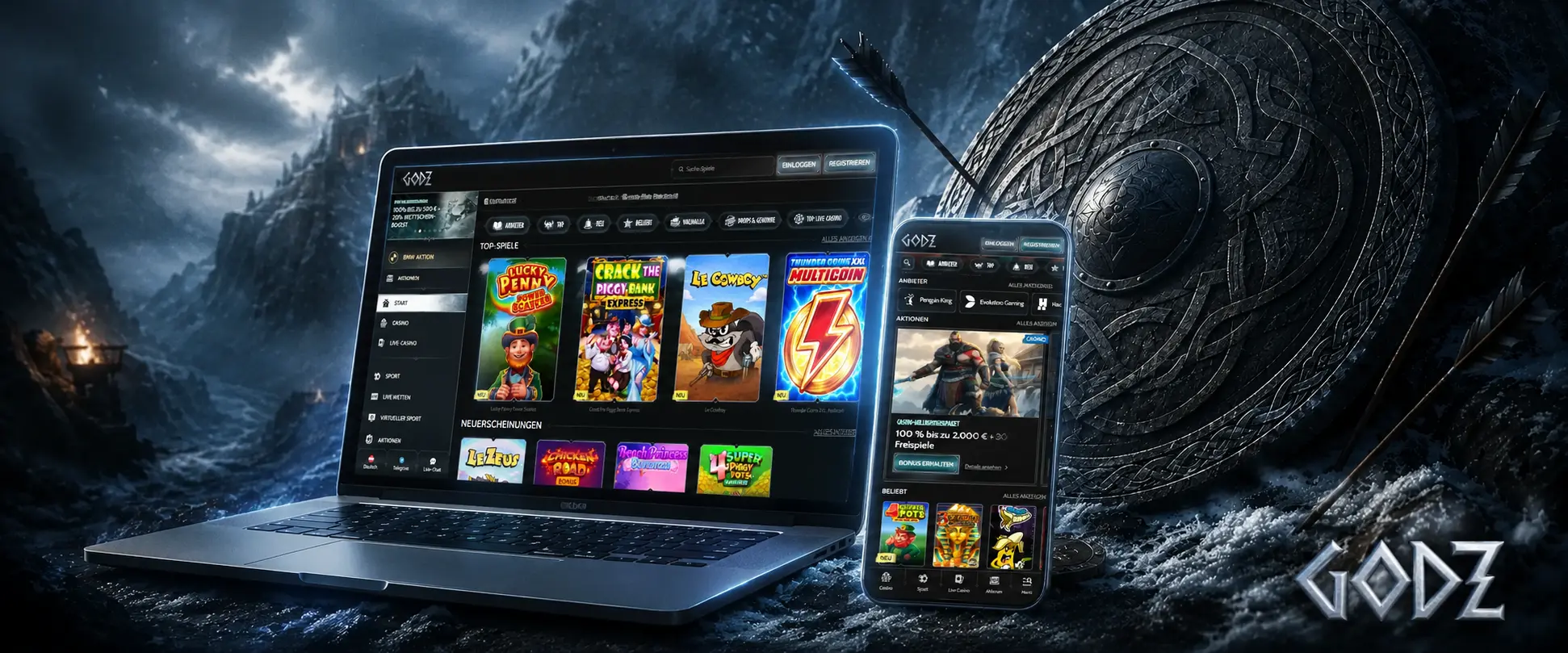 Bei Godz Casino Slots spielen